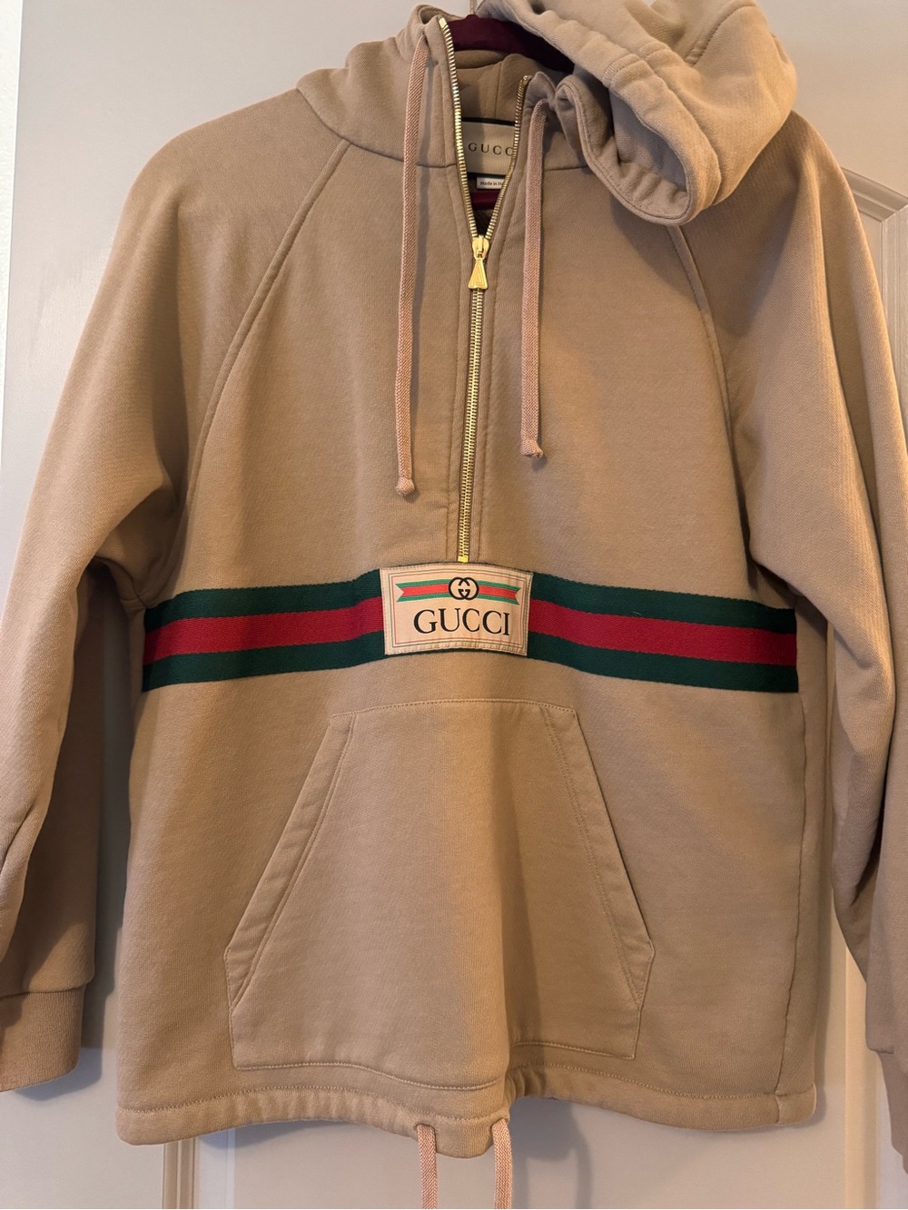 Gucci Sweatshirt Logo half zip hoodie 🛍